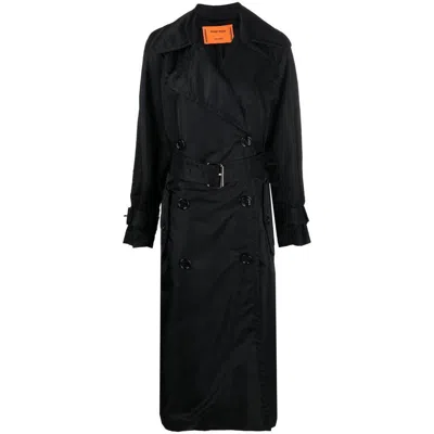 Meryll Rogge Belted Double-breasted Trench Coat In Black