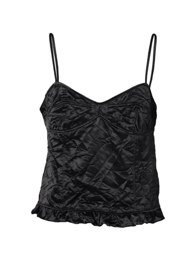 Meryll Rogge Ruffle-hem Slip Top In Multi