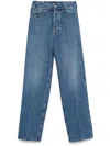 Meryll Rogge Blue Straight Jeans In Washed Blue