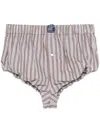 Meryll Rogge Striped Shorts In Brown