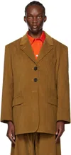 Meryll Rogge Tan Oversized Blazer In Camel