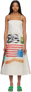 Meryll Rogge Taupe Beni Bischof Edition Graphic Midi Dress In Bb X Mr Lurex Faille