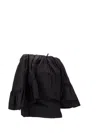 Meryll Rogge Top W/ Back Drape & Ruffle Sleeves