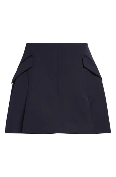 Meryll Rogge Twill Tailored Blazer Skirt In Navy