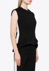 Meryll Rogge Twill-weave Vest In Black