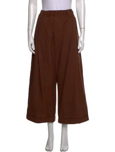 Pre-owned Meryll Rogge Wide Leg Pants In Brown