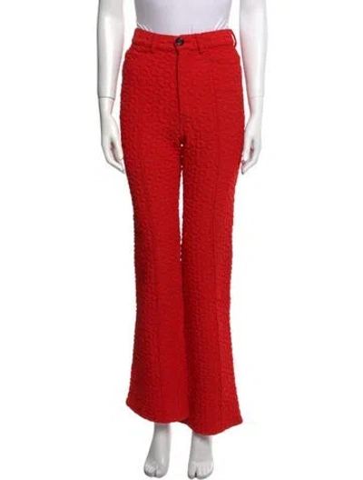 Pre-owned Meryll Rogge Wide Leg Pants In Red