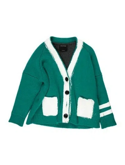 Pre-owned Meryll Rogge Wool Colorblock Pattern Sweater In Blue