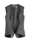 Meryll Rogge Wool Top In Grey