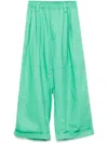 Meryll Rogge Workware Drawstring Chino Pant In 绿色