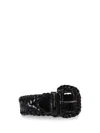 Meryll Rogge Black Woven Belt