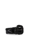 Meryll Rogge Black Woven Belt