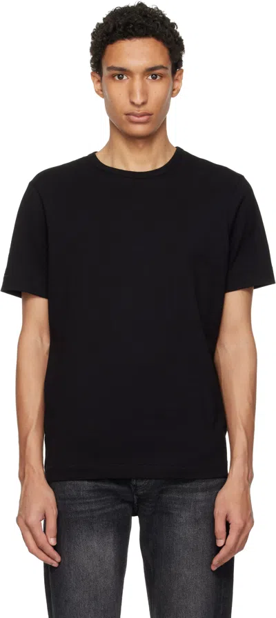 Merz B Schwanen Black 2m15 Mid-century Machine Refined Fit T-shirt