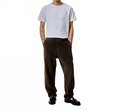 Merz B Schwanen Bold Corduroy Chino In Chocolate In Black