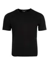 Merz B Schwanen Crew-neck Cotton T-shirt In Black
