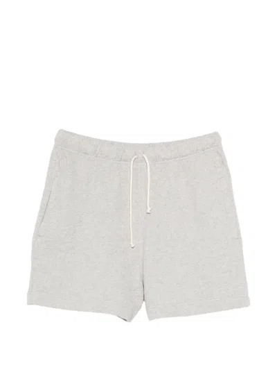 Merz B Schwanen Drawstring Logo-patch Shorts In Gray