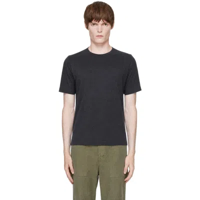 Merz B Schwanen Gray 2m15 Mid-century Machine Refined Fit T-shirt In Black