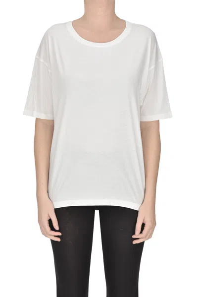 Merz B Schwanen Loose Fit T-shirt. In Ivory