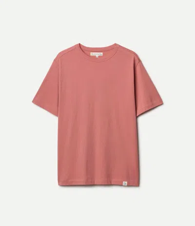Merz B Schwanen Men's Soft Pima T-shirt In Rosewood In Pink