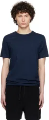 Merz B Schwanen Navy 1950s Loopwheeled T-shirt In 66 Ink