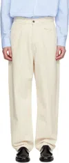 MERZ B SCHWANEN OFF-WHITE PANTS07 TROUSERS