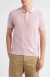 Merz B Schwanen Organic Cotton Piqué Polo In Pink