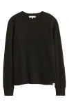 Merz B Schwanen Organic Cotton Thermal T-shirt In Black