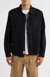 Merz B Schwanen Organic Cotton Twill Shirt Jacket In Animal Print