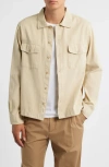 Merz B Schwanen Organic Cotton Twill Shirt Jacket In Brown