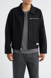 Merz B Schwanen Organic Cotton Twill Work Jacket In Black
