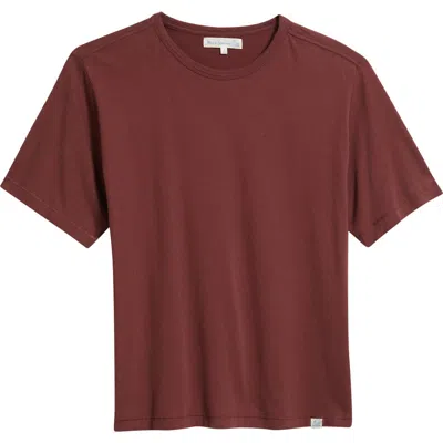Merz B Schwanen Pimatee01 Organic Cotton Tee In Brown