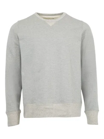 Merz B Schwanen Ribbed Crew-neck Sweatshirt In Gray