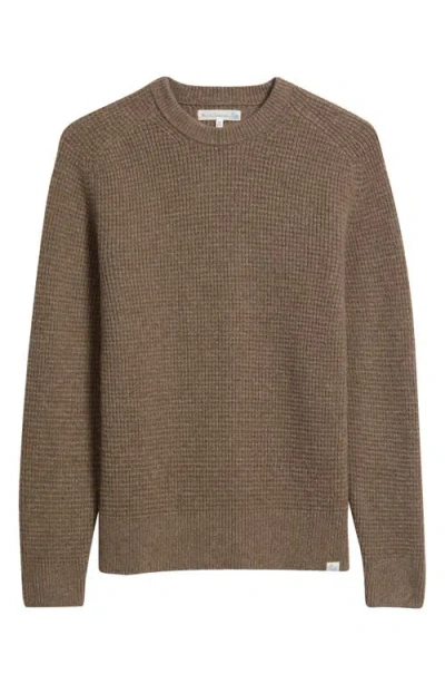 Merz B Schwanen Thermal Wool & Cashmere Sweater In Brown