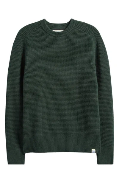 Merz B Schwanen Thermal Wool & Cashmere Sweater In Green