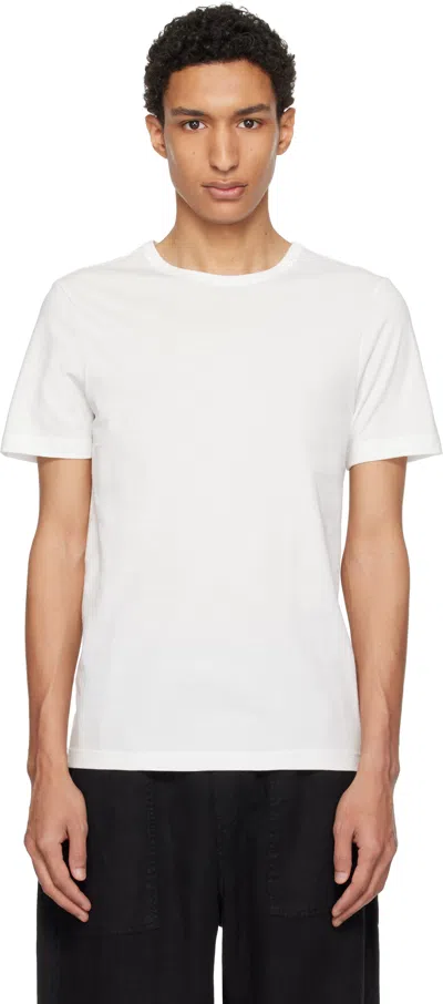 Merz B Schwanen White 1950s Loopwheeled Classic Fit Lightweight T-shirt