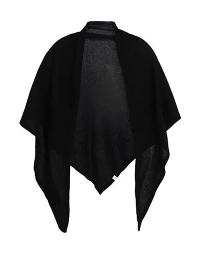 Merz B Schwanen Merz B. Schwanen Woman Scarf Black Size - Wool, Silk, Cashmere