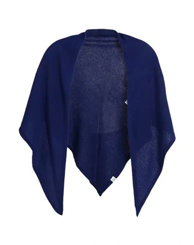 Merz B Schwanen Merz B. Schwanen Woman Scarf Navy Size - Wool, Silk, Cashmere