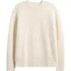 Merz B Schwanen Wool & Cashmere Rib Crewneck Sweater In Green