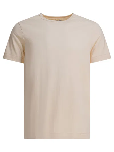 Merz B.schwanen Merz B Schwanen "loopwheeled" Crewneck T-shirt In Neutral