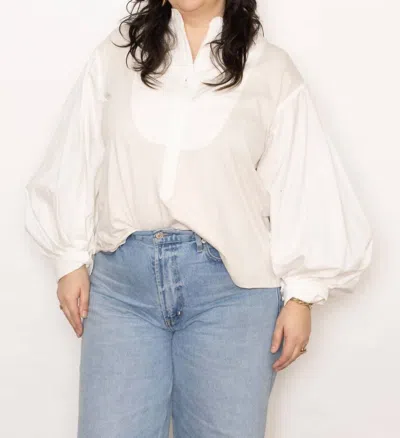 Mes Demoiselles Aria Blouse In White/ecru