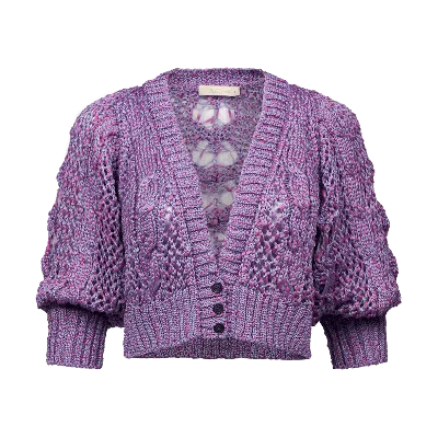 Mes Demoiselles Capricia Knitted Sweater Lilac In Purple