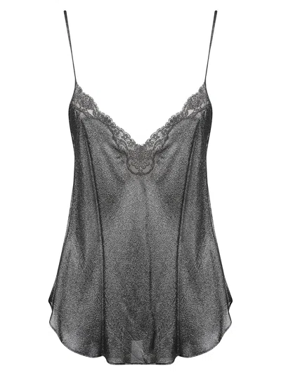 Mes Demoiselles Dezie Top In Black/silver