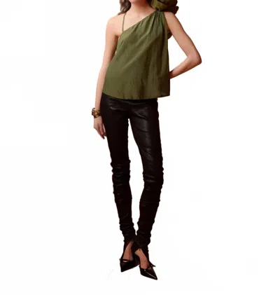 Mes Demoiselles Filo Asymmetrical Top In Green