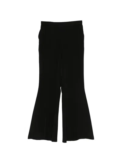 Mes Demoiselles Flared Trousers In Black