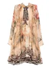 Mes Demoiselles Floral-pattern Ruffled Dress In Neutral