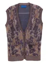Mes Demoiselles Floral-pattern Sleeveless Cardigan In Multi