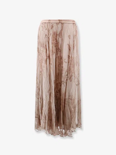 Mes Demoiselles Gigi Chiffon Skirt In Neutral