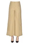 Mes Demoiselles Gilles Glittered Cargo Trousers In Gold
