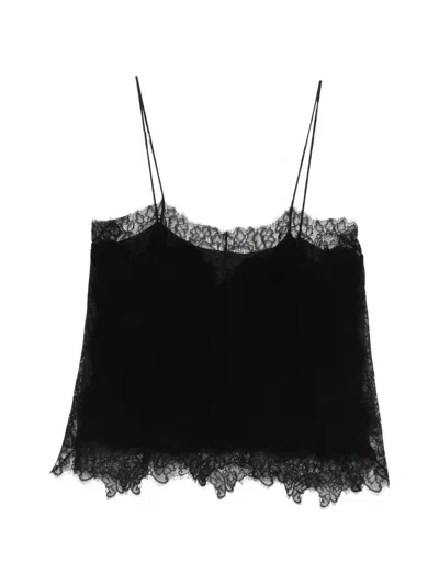 Mes Demoiselles Lace Aeris Top In Black