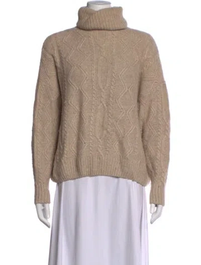 Pre-owned Mes Demoiselles Nylon Turtleneck Sweater In Neutrals
